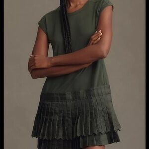 Daily practice anthropology mini dress pleated